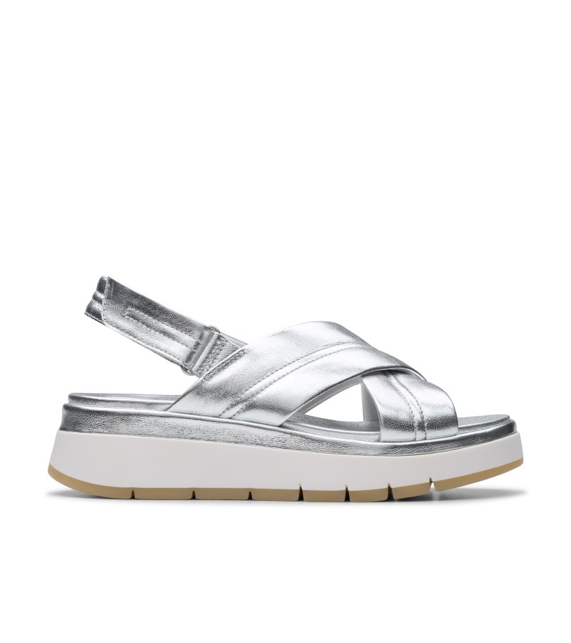 Clarks - Tuscan Cross Silver Leather