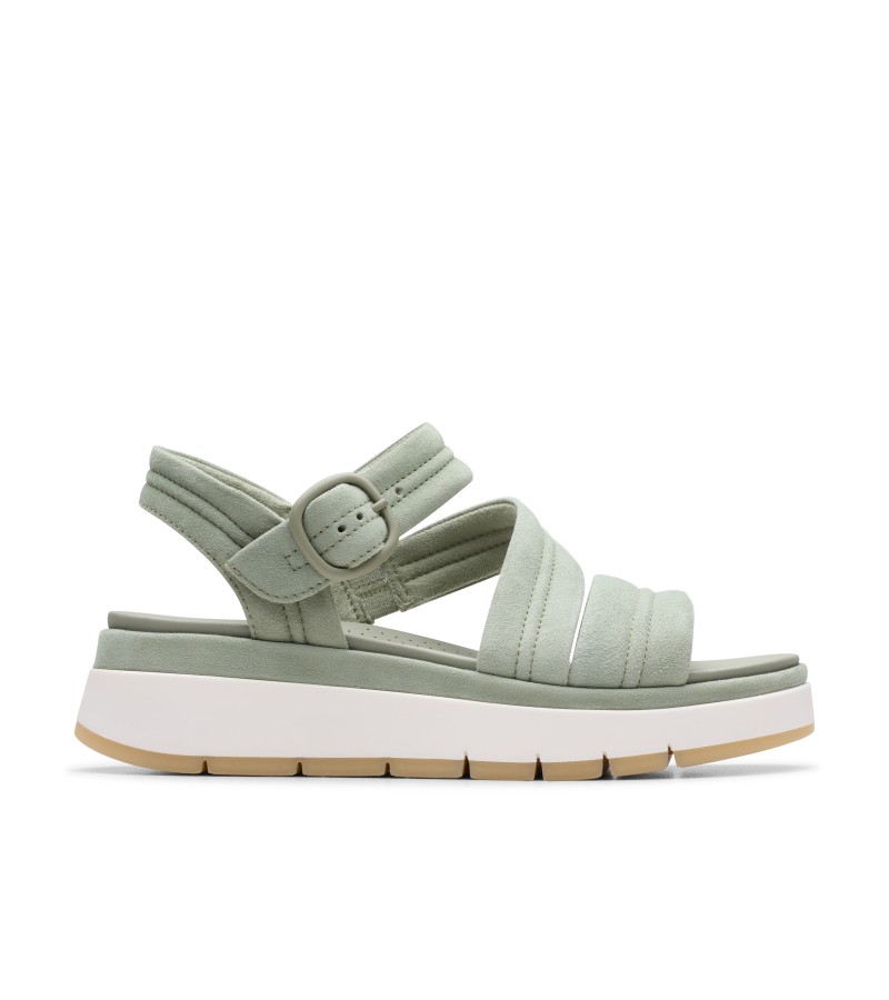 Clarks - Tuscan Strap Light Green Suede