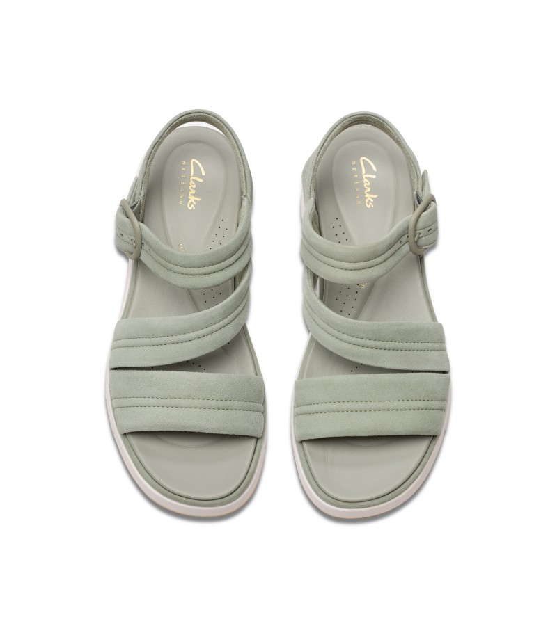 Clarks - Tuscan Strap Light Green Suede