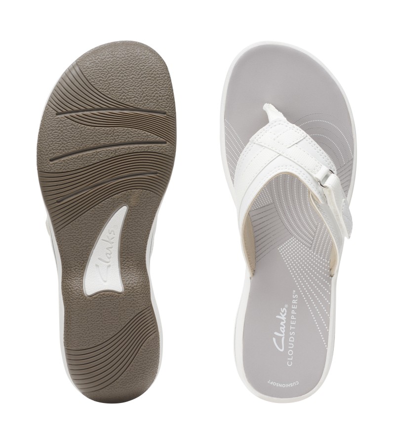 Clarks - Brinkley Sea White Synthetic