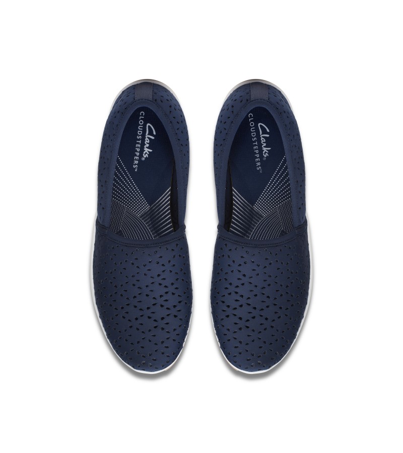 Clarks - Brinkley Emily Navy Textile Clarks - Brinkley Emily Navy Textile