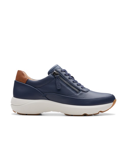 Clarks - Tivoli Zip Navy Leather