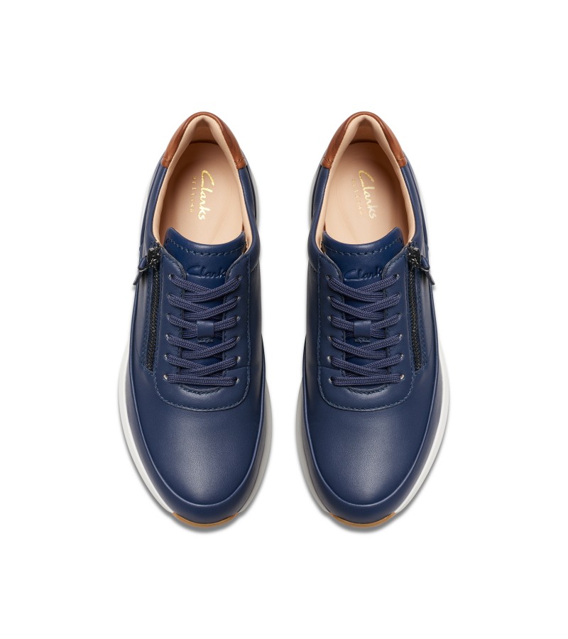 Clarks - Tivoli Zip Navy Leather