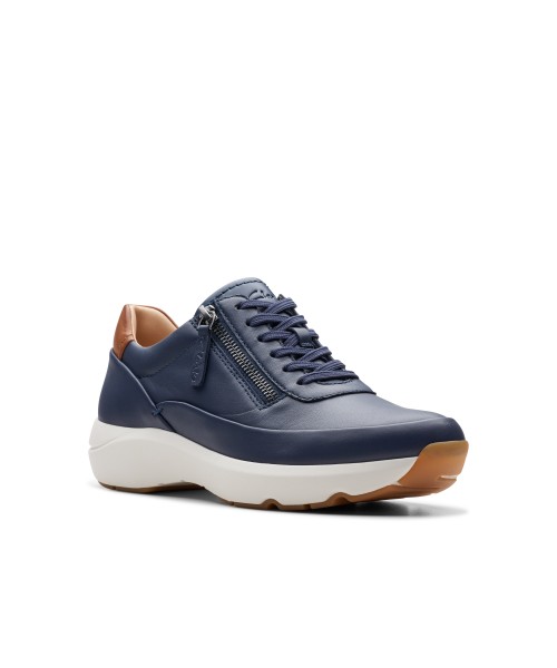 Clarks - Tivoli Zip Navy Leather