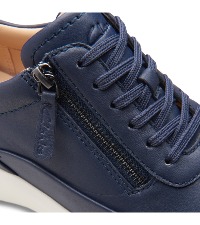 Clarks - Tivoli Zip Navy Leather