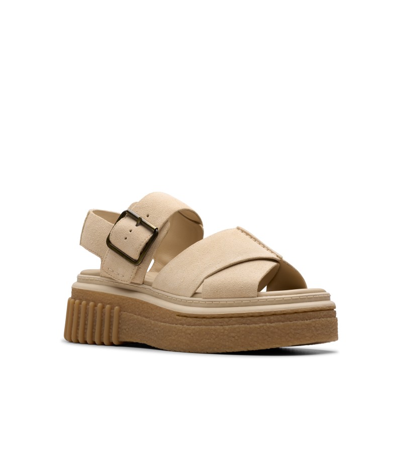 Clarks - Evamar Wish Ecru Suede