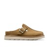 Clarks - Solsbury Mule. Dark Sand Suede