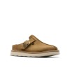 Clarks - Solsbury Mule. Dark Sand Suede