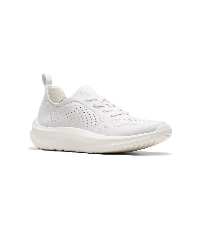 Clarks - Solevana Tie Off White