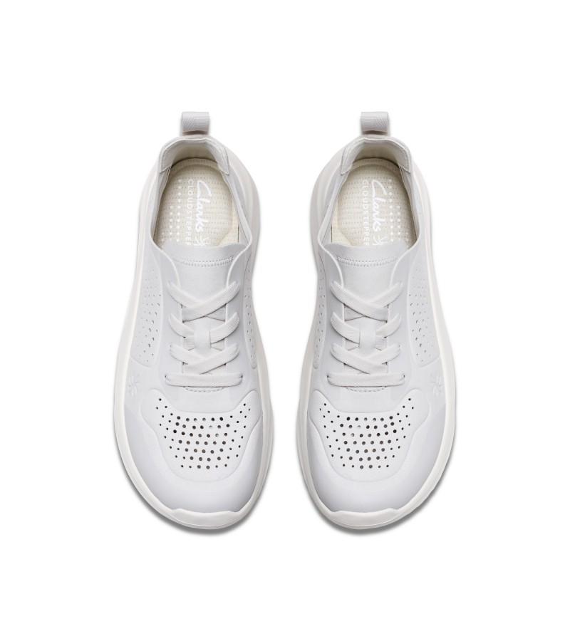 Clarks - Solevana Tie Off White