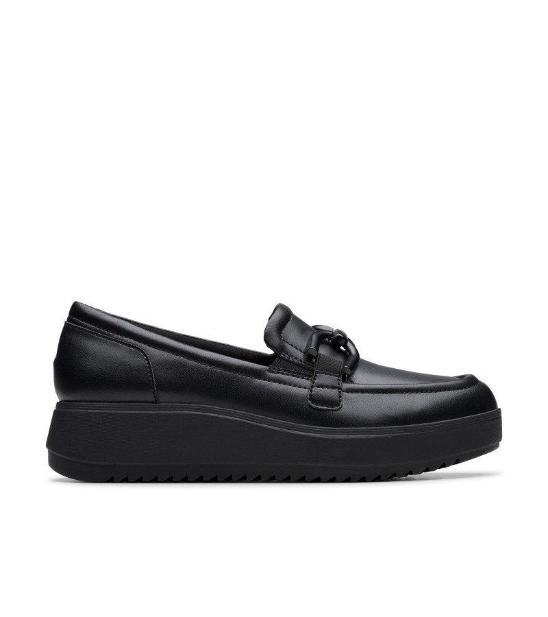 Clarks - Zylah Top Black Leather Clarks - Zylah Top Black Leather