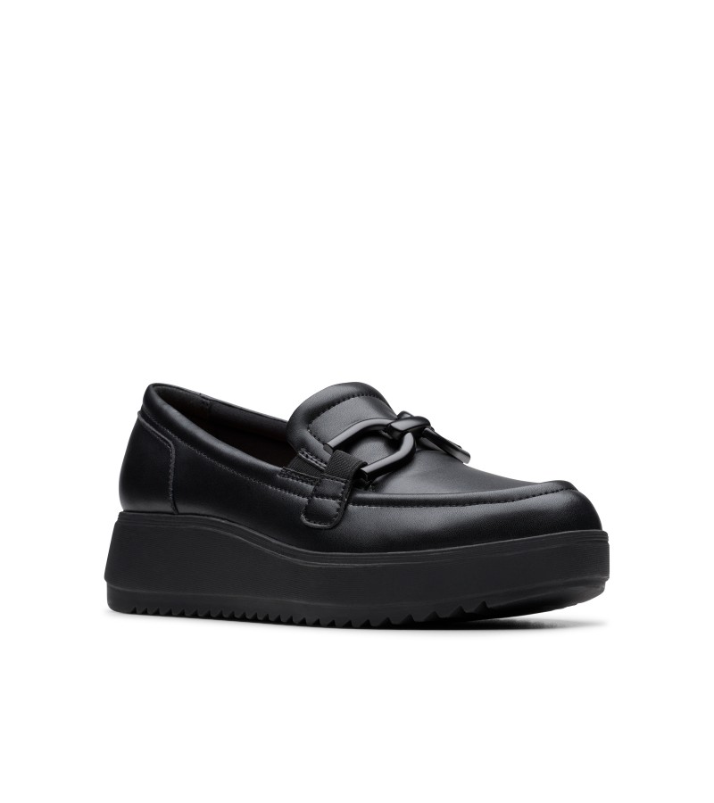 Clarks - Zylah Top Black Leather Clarks - Zylah Top Black Leather