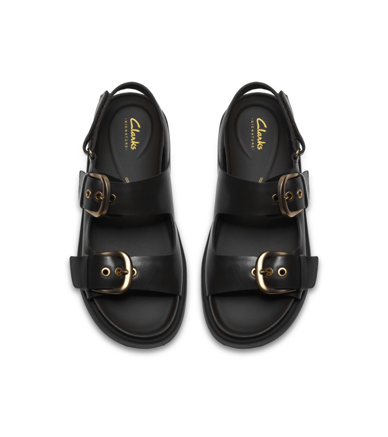 Clarks - Aristella Bay Black Leather Clarks - Aristella Bay Black Leather