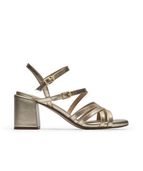 Clarks - Ezoria Strap Gold Leather