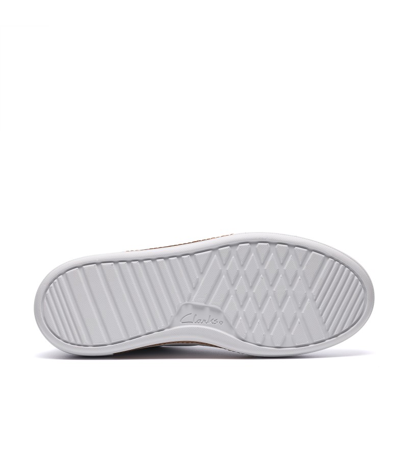 Clarks - Hollyrose Zip White Leather