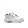 Clarks - Hollyrose Zip White Leather