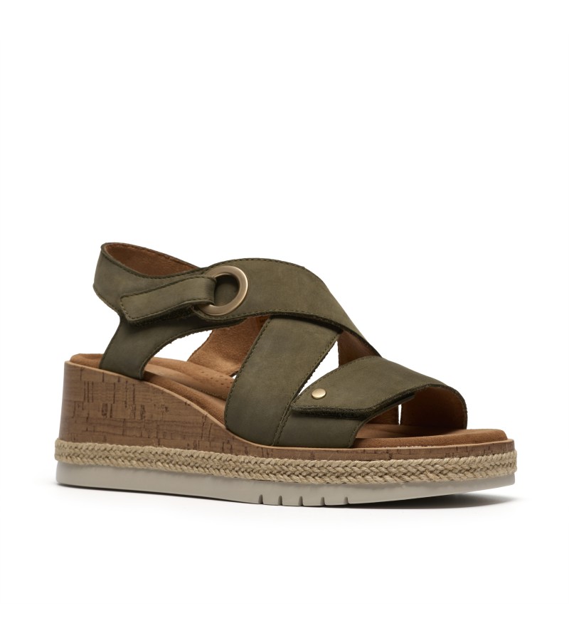 Clarks - Kidiki Sun Dark Olive Nubuck