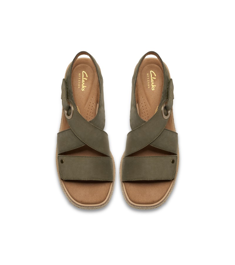 Clarks - Kidiki Sun Dark Olive Nubuck