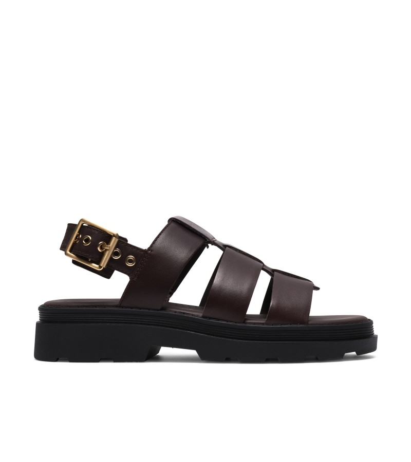 Clarks - Orinoco3 Strap Dark Brown Leather