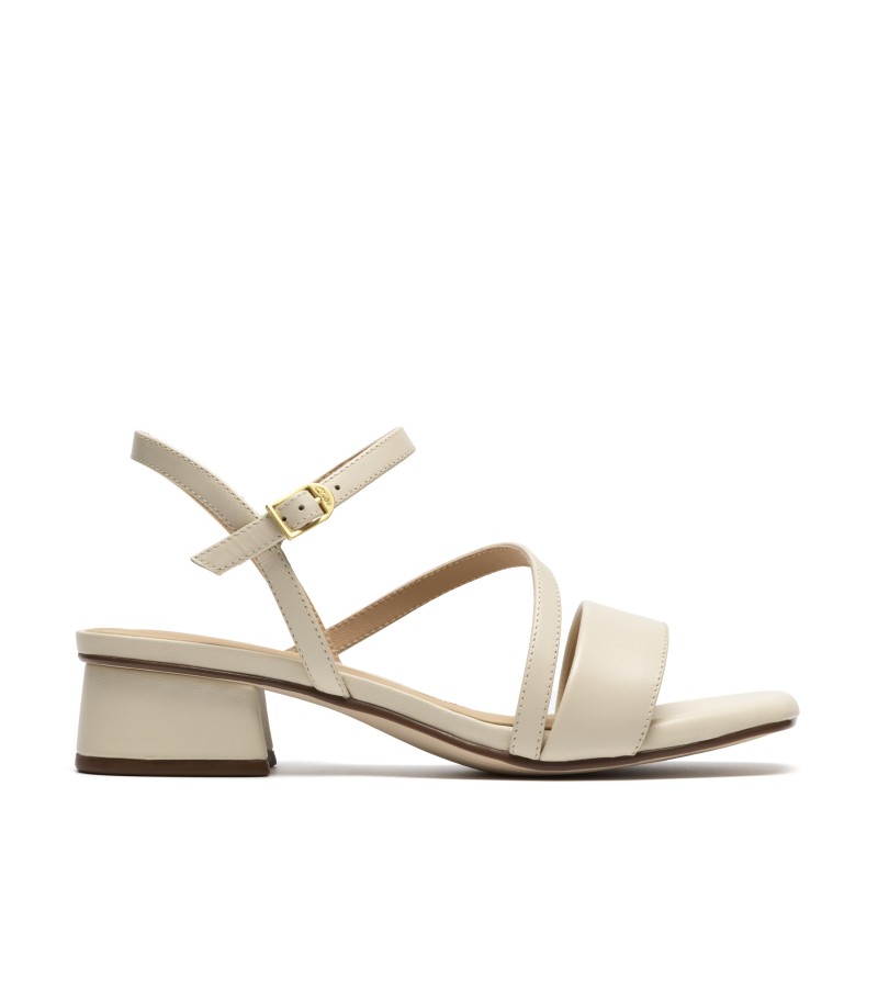 Clarks - Serina35 Strap Cream Leather Clarks - Serina35 Strap Cream Leather