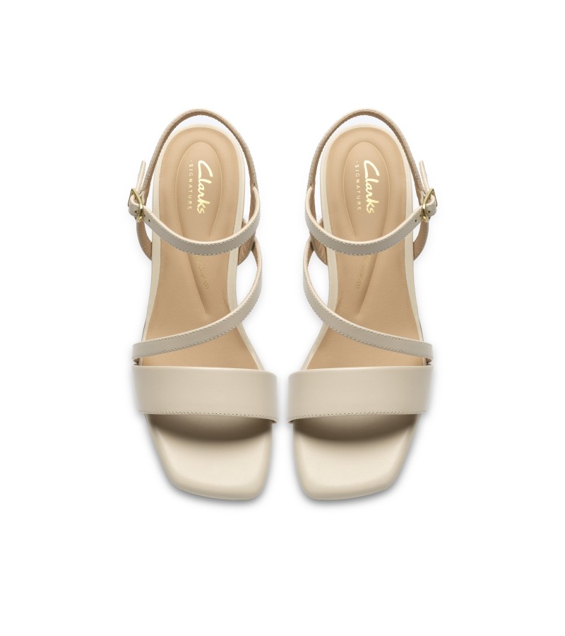 Clarks - Serina35 Strap Cream Leather Clarks - Serina35 Strap Cream Leather