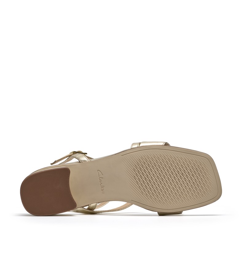 Clarks - Serina35 Strap Gold Leather Clarks - Serina35 Strap Gold Leather