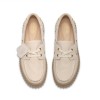 Clarks - Torhill Boat Cream Nubuck