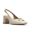 Clarks - Fernie Sling Cream Leather Clarks - Fernie Sling Cream Leather