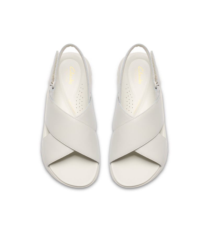 Clarks - DashLite Wish White Leather