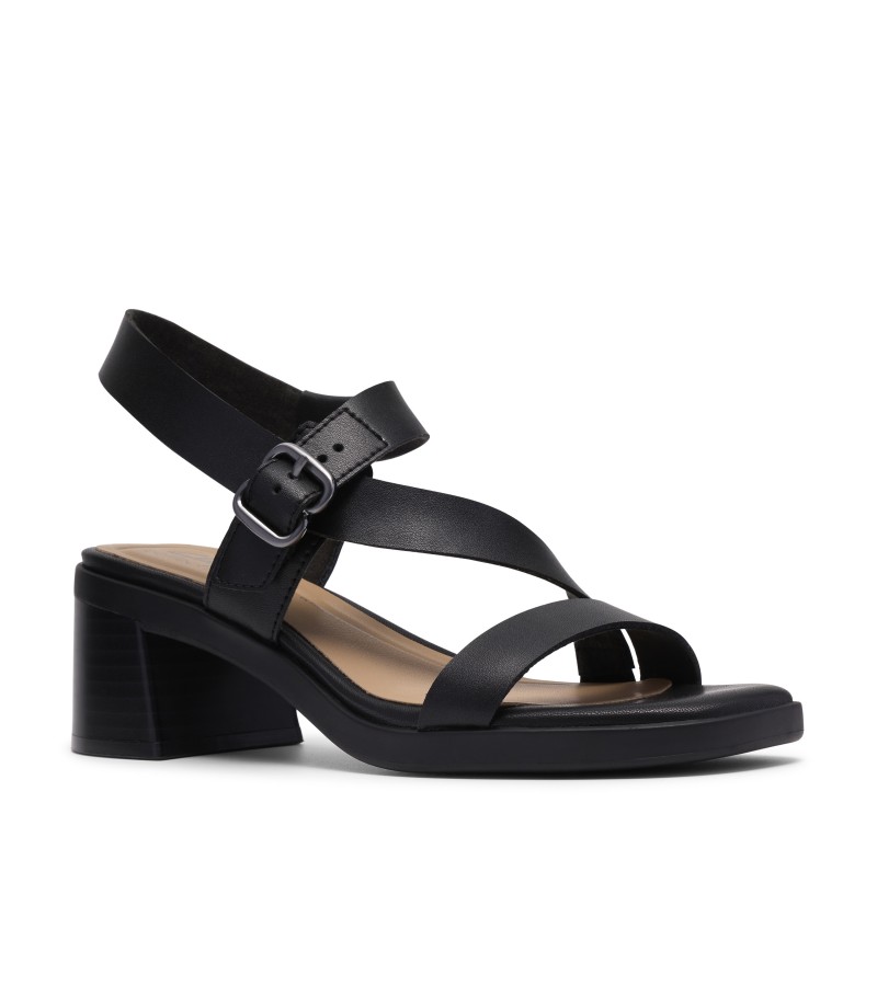 Clarks - Jaylan Sol Black Leather Clarks - Jaylan Sol Black Leather