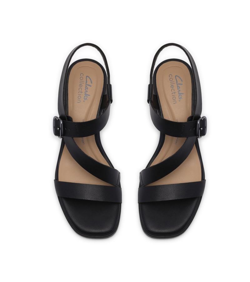 Clarks - Jaylan Sol Black Leather Clarks - Jaylan Sol Black Leather