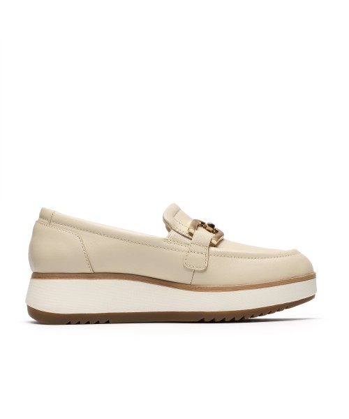 Clarks - Zylah Top Cream Leather