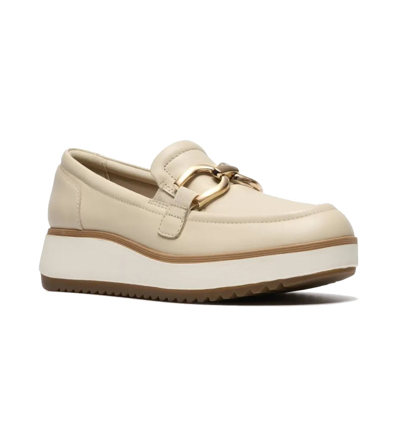 Clarks - Zylah Top Cream Leather
