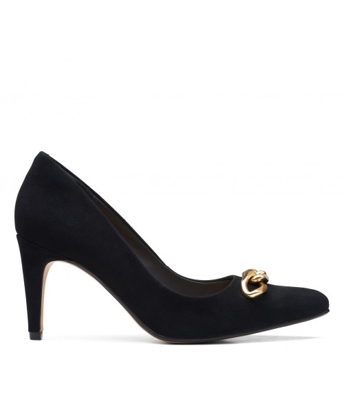 Clarks - Laina85 Trim Black Suede Clarks - Laina85 Trim Black Suede