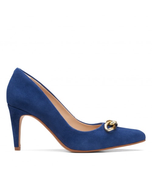 Clarks - Laina85 Trim Blue Suede Clarks - Laina85 Trim Blue Suede