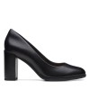 Clarks - Freva85 Court Black Leather