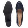 Clarks - Freva55 Court Navy Leather