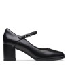 Clarks - Freva55 Strap Black Leather