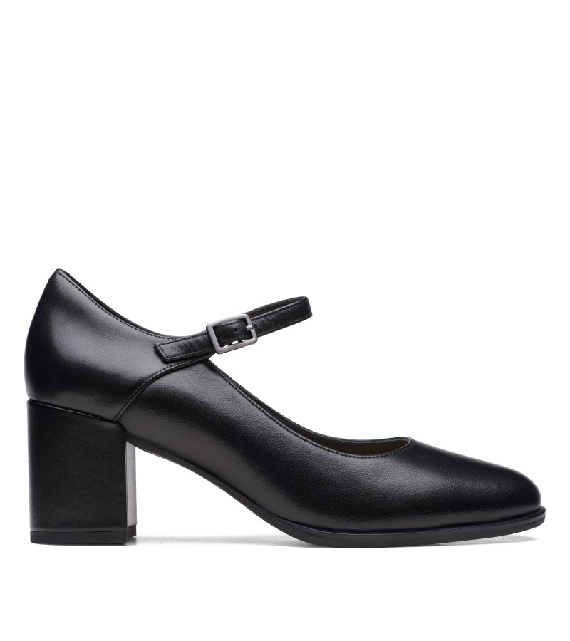 Clarks - Freva55 Strap Black Leather