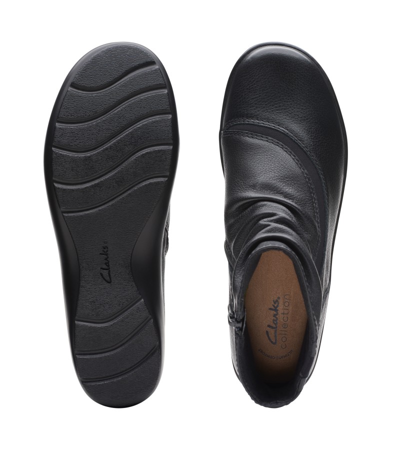 Clarks - Cora Derby Black Leather