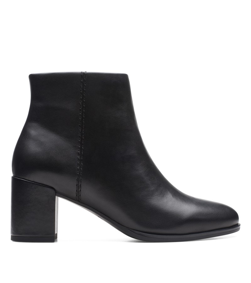 Clarks - Freva55 Zip Black Leather