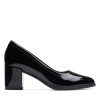 Clarks - Freva55 Court Black Patent