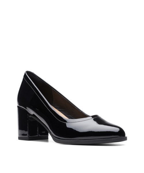 Clarks - Freva55 Court Black Patent Clarks - Freva55 Court Black Patent