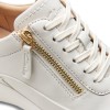 Clarks - Tivoli Zip Off White Leather