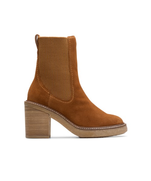 Clarks - Cassiano Top Mid Tan Suede Clarks - Cassiano Top Mid Tan Suede