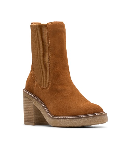 Clarks - Cassiano Top Mid Tan Suede