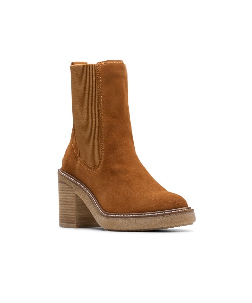 Clarks - Cassiano Top Mid Tan Suede Clarks - Cassiano Top Mid Tan Suede