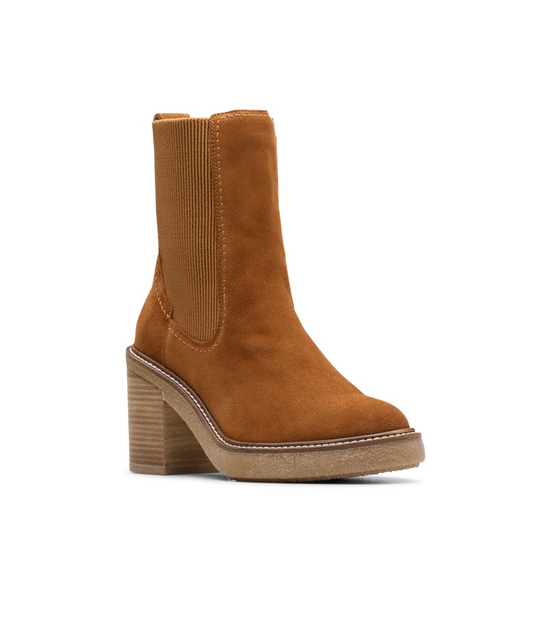 Clarks - Cassiano Top Mid Tan Suede