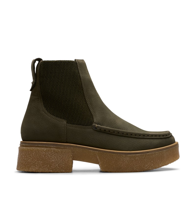 Clarks - Linoso Top Dark Green Nubuck