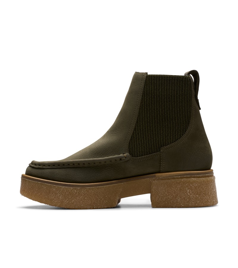 Clarks - Linoso Top Dark Green Nubuck